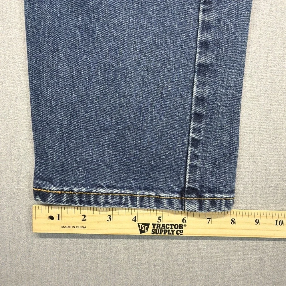 Levis 505 Jeans Mens 36x32 (Fits 34x30) Dark Blue‎ Denim Straight Leg
